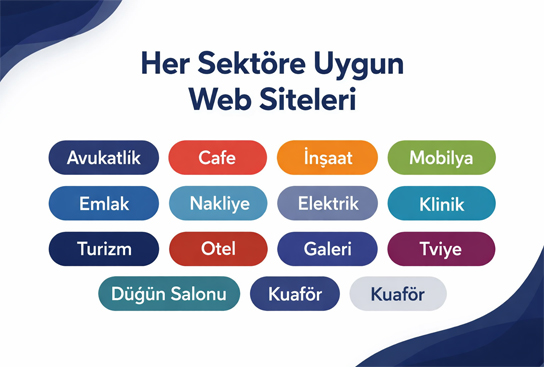 Her Sektöre Uygun Web Sitesi Çözümleri
